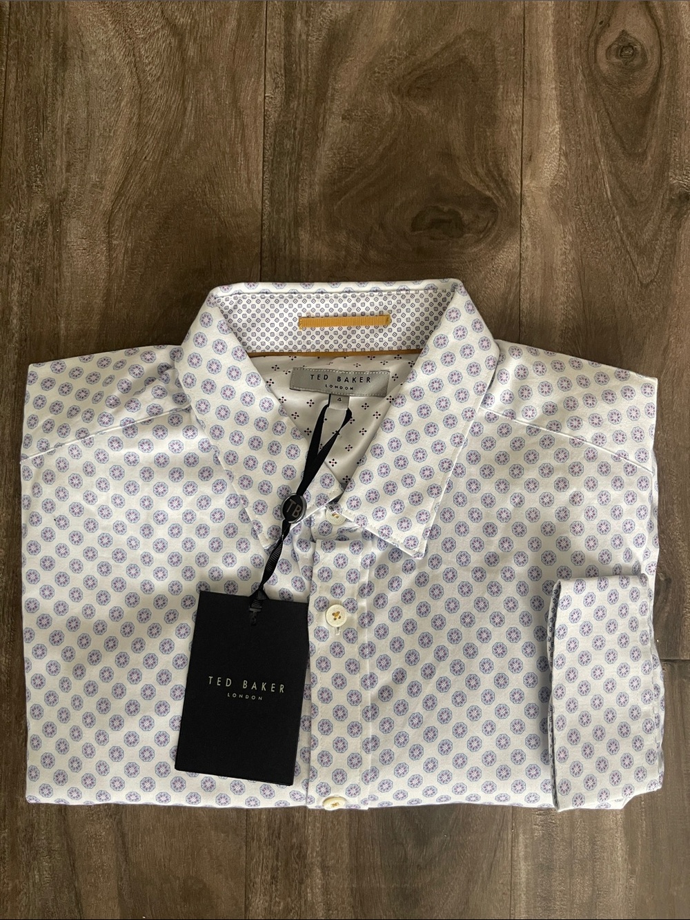 NWT New Mens Ted Baker Dress Shirt Size 4 Button Up